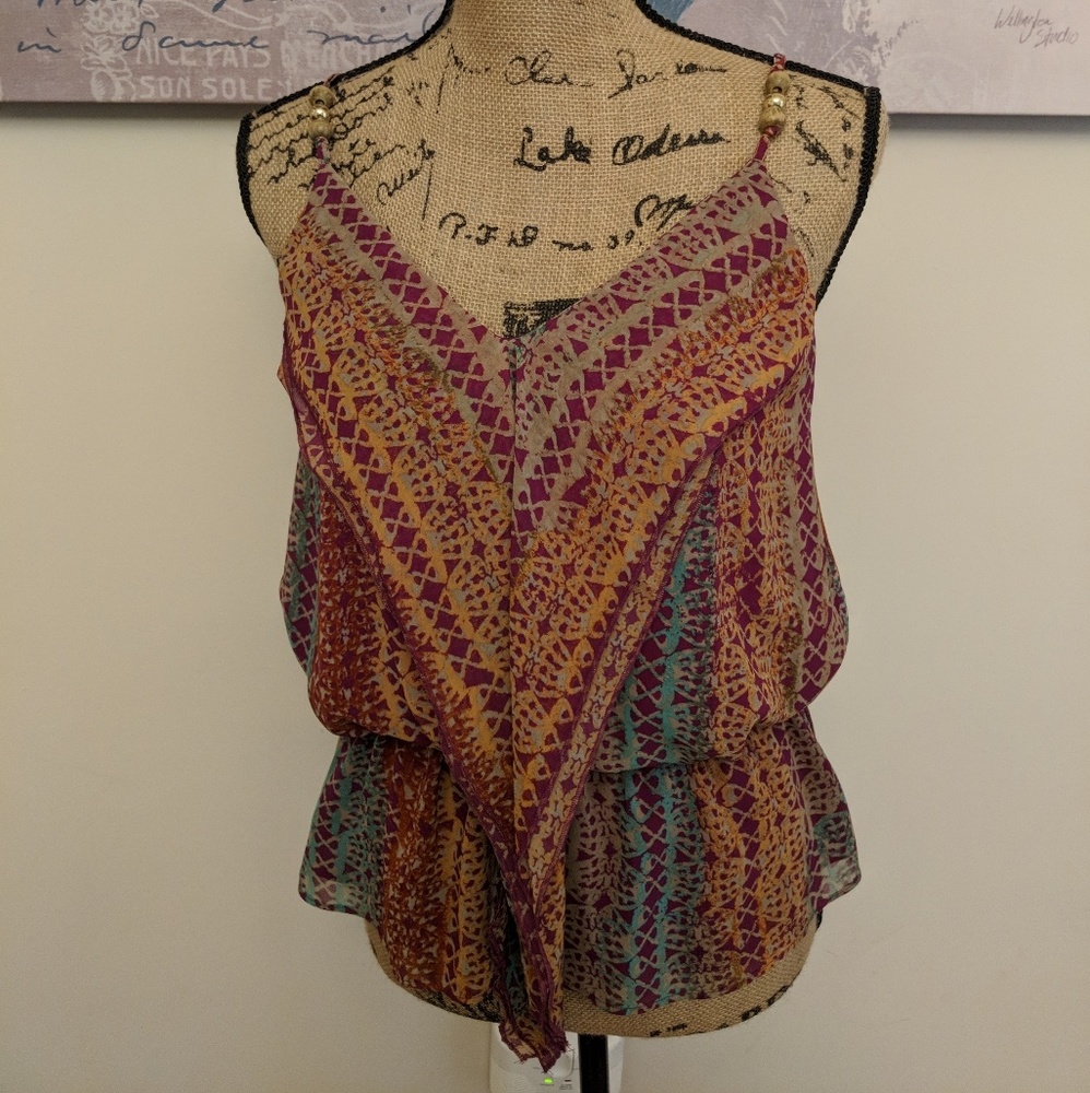 Ellen Tracy Boho Tank Top